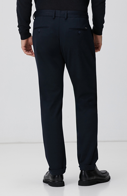 Lacivert Örme Pantolon