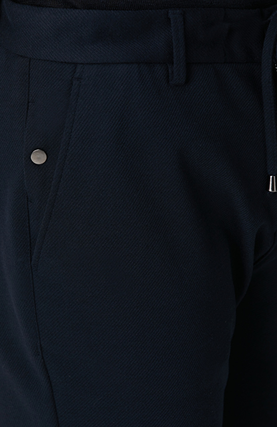 Lacivert Örme Pantolon