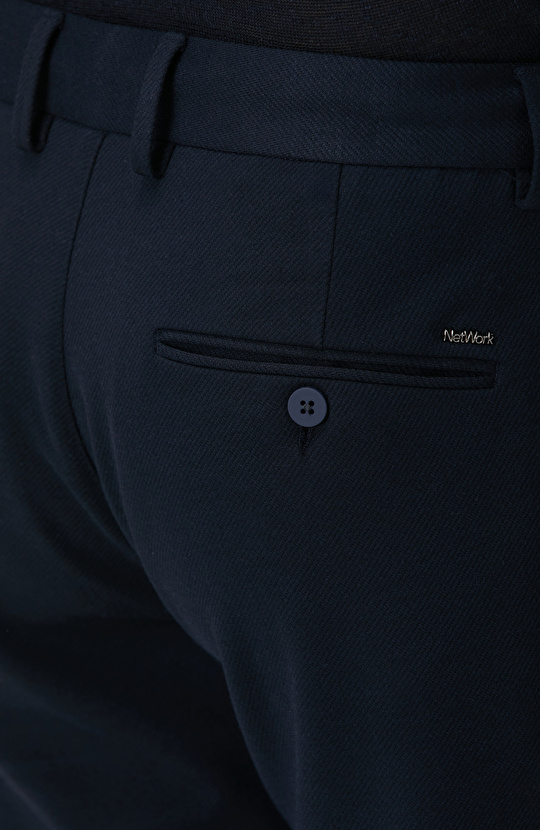 Lacivert Örme Pantolon