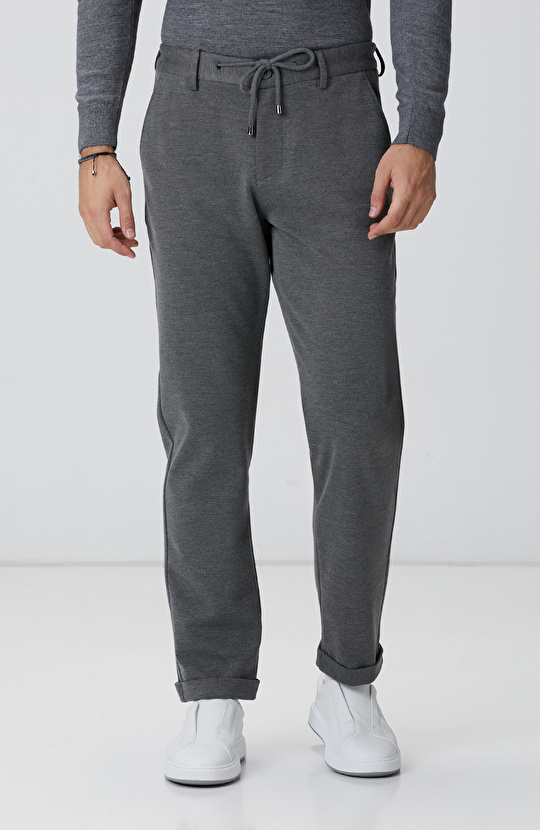 Antrasit Örme Pantolon