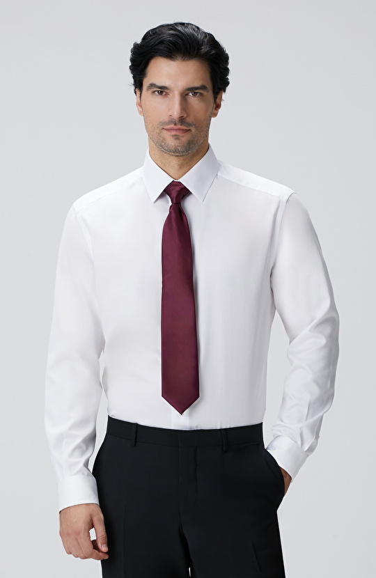 Non-Iron Beyaz Gömlek