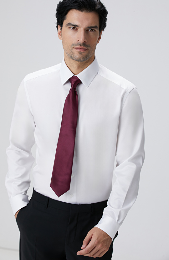 Non-Iron Beyaz Gömlek