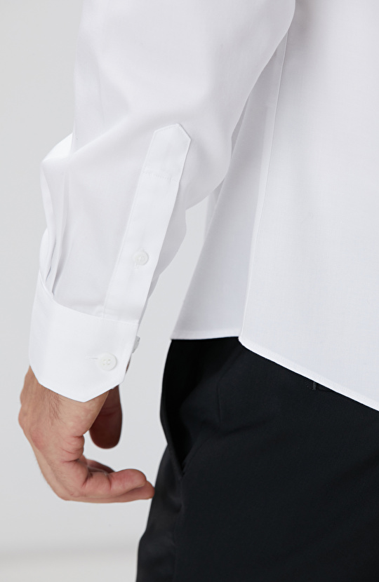 Non-Iron Beyaz Gömlek