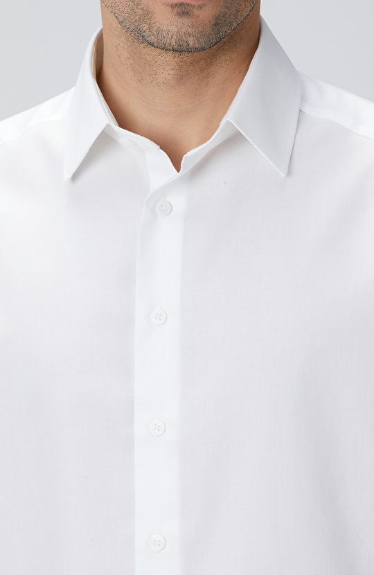 Beyaz Non-Iron Oxford Gömlek
