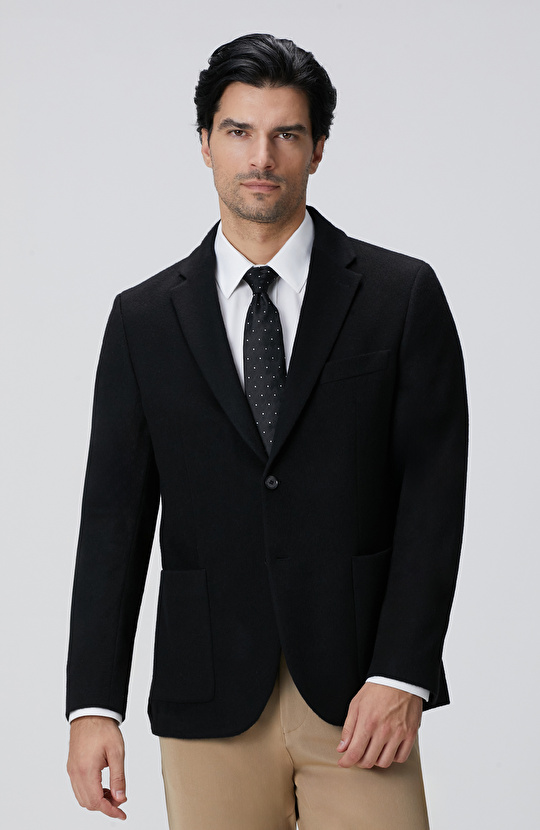 Limited Siyah Kaşmir Ceket