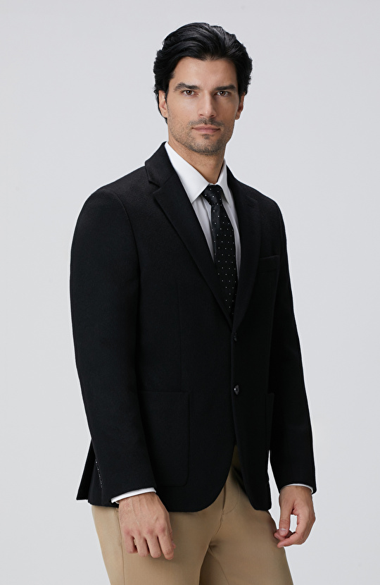 Limited Siyah Kaşmir Ceket