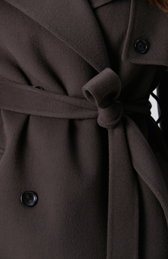 Limited Antrasit Yün Pardösü