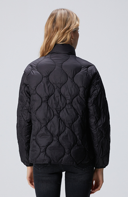 Siyah Su itici Özellikli Kapitoneli Mont