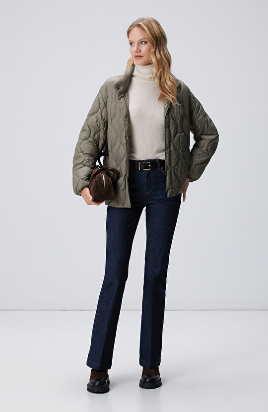 Haki Su itici Özellikli Kapitoneli Mont