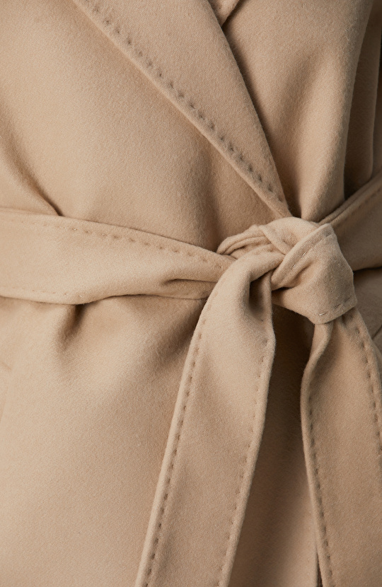 Taş Kaşmir ve Yün Karışımlı Palto