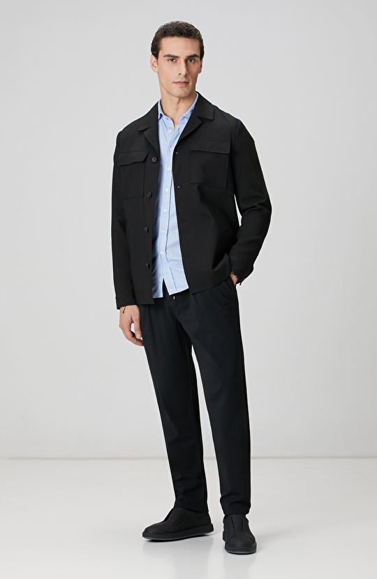 N-Tech Mavi Çizgi Desenli Gömlek