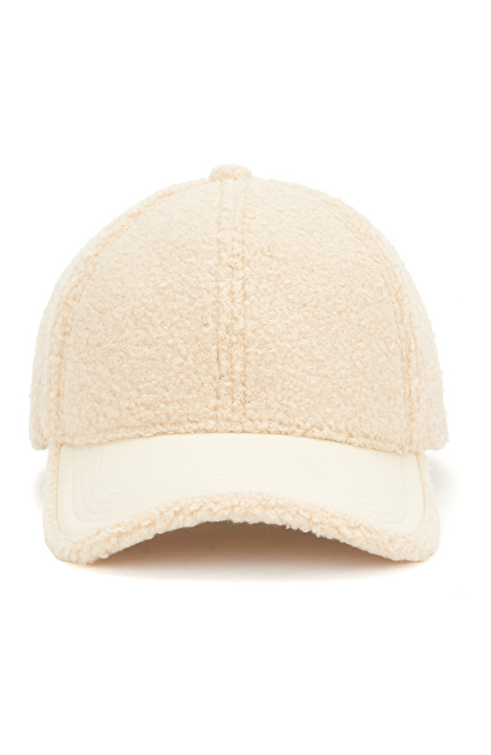 Kırık Beyaz Kadın Şapka