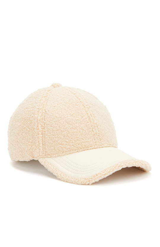 Kırık Beyaz Kadın Şapka