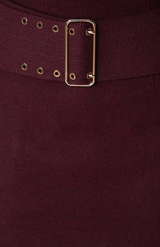 Vişne Yün Karışımlı Etek