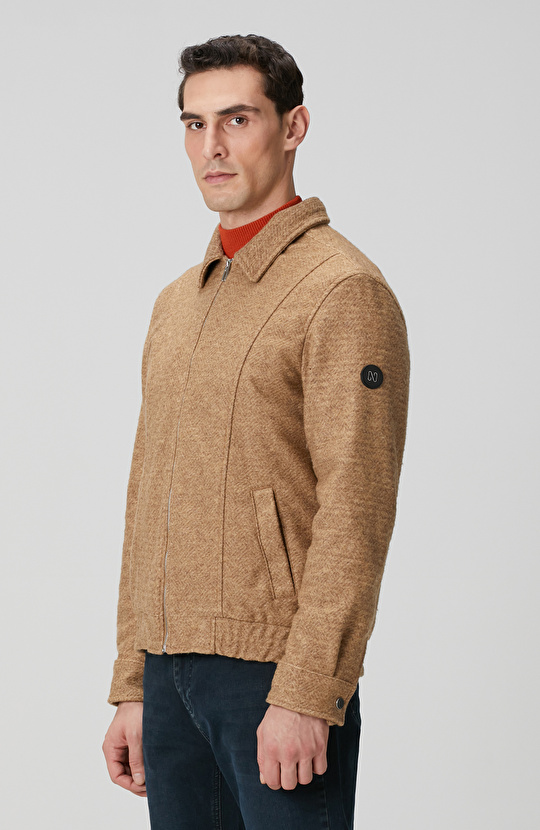 Camel Diyagonal Desenli Pilot Mont