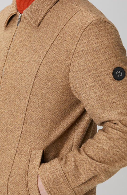 Camel Diyagonal Desenli Pilot Mont