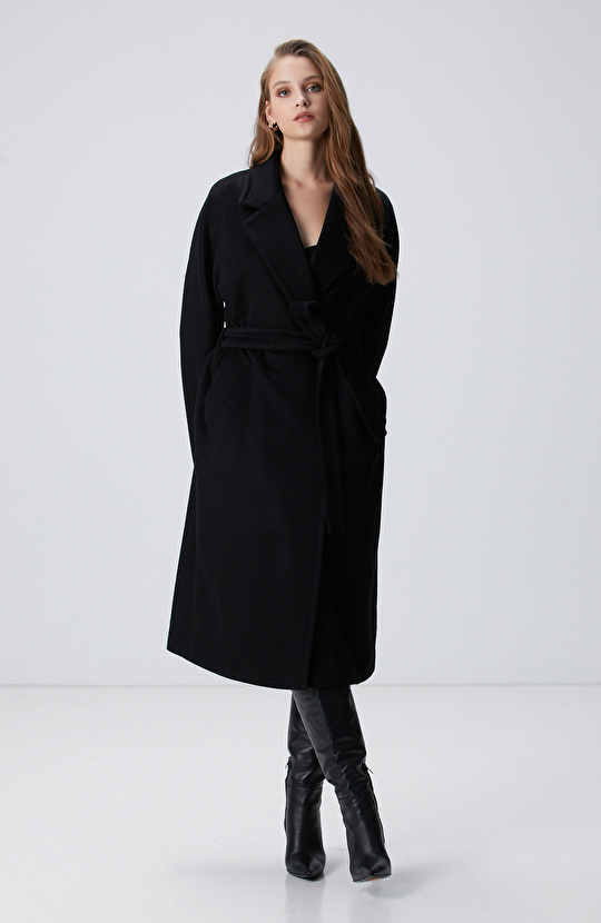 Limited Siyah Kaşmir Manto