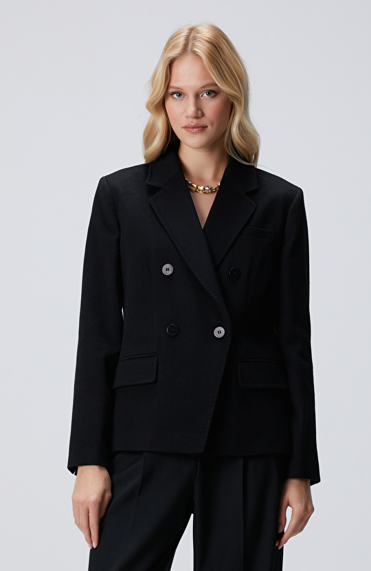 Limited Siyah Kaşmir Ceket