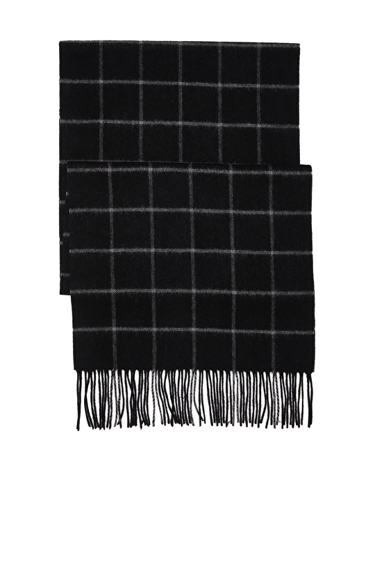 Siyah Erkek Yün Atkı