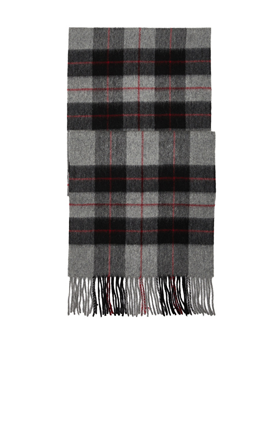 Gri Erkek Yün Atkı