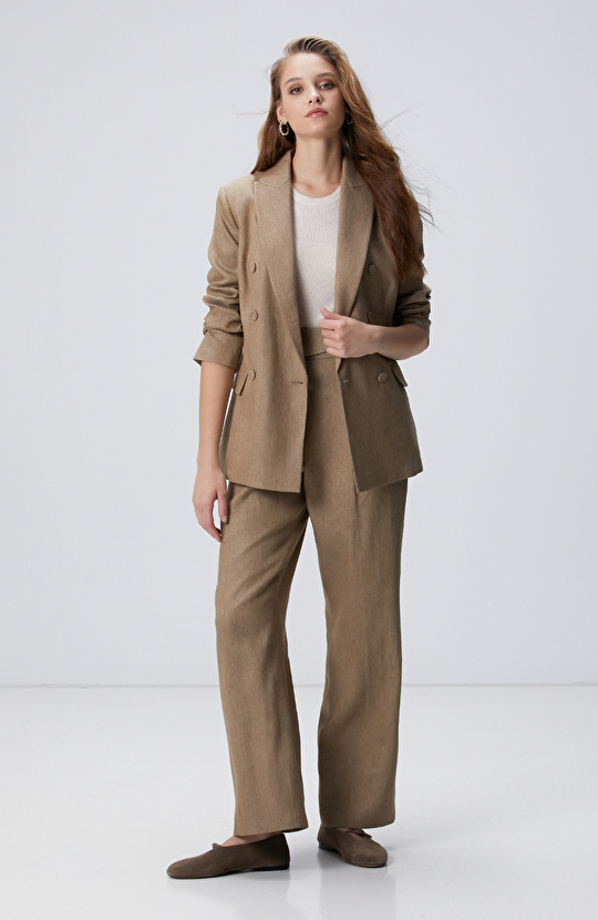 Açık Bej Melanj Kazak