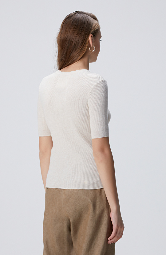 Açık Bej Melanj Kazak