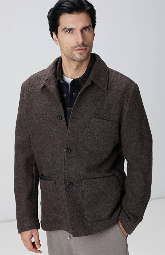 Kahverengi Yün Ceket
