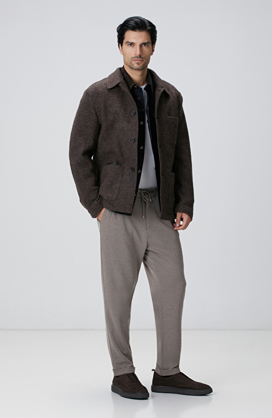 Kahverengi Yün Ceket