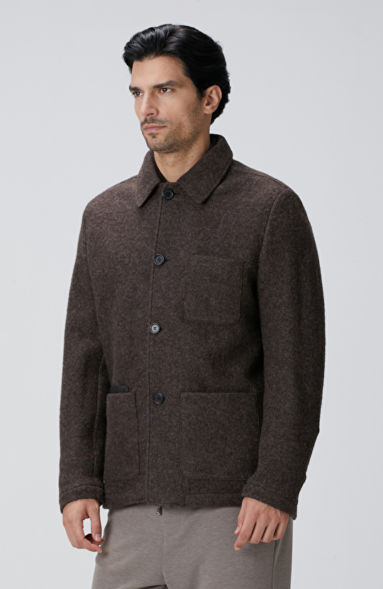 Kahverengi Yün Ceket