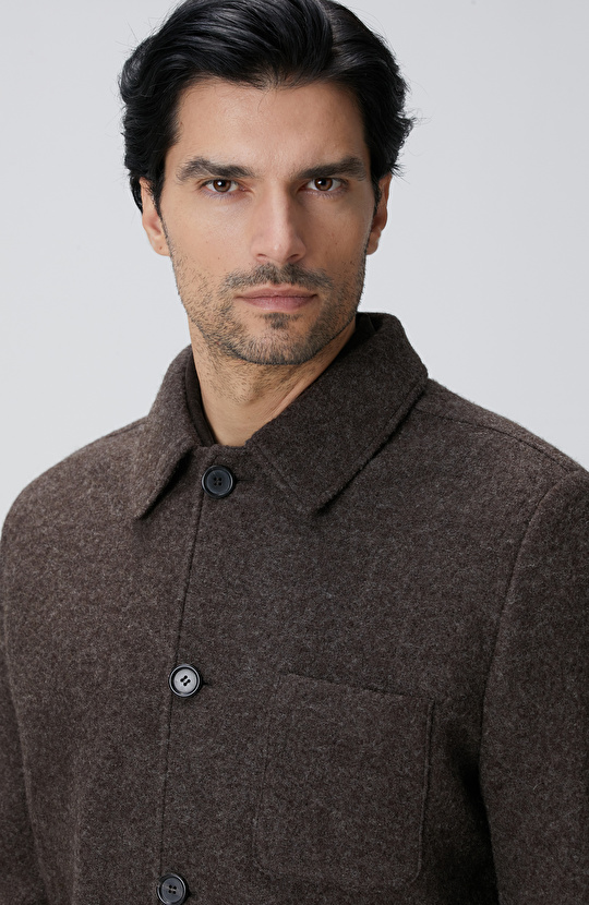 Kahverengi Yün Ceket