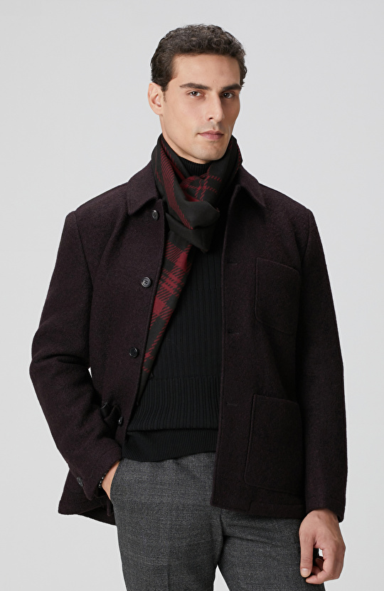 Bordo Yün Ceket Bordo Yün Ceket