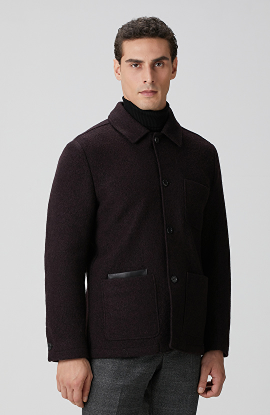 Bordo Yün Ceket