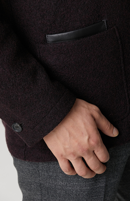 Bordo Yün Ceket