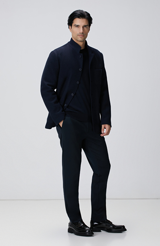 Lacivert Yün Ceket