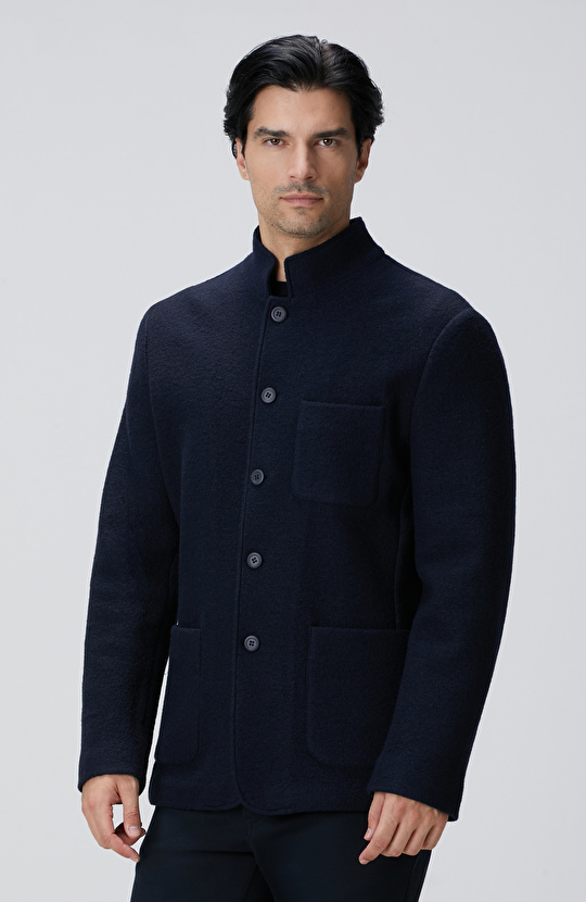 Lacivert Yün Ceket