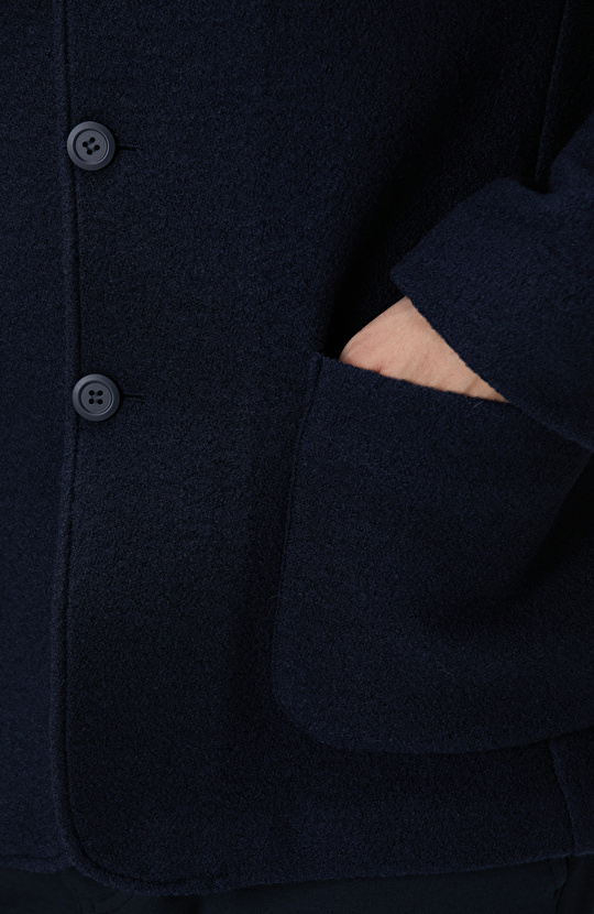 Lacivert Yün Ceket