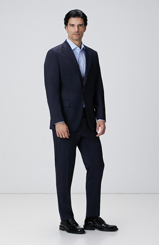 Loro Piana Limited Lacivert Yün Takım Elbise