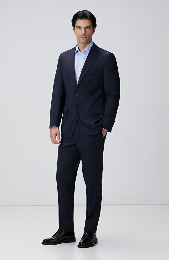 Loro Piana Limited Lacivert Yün Takım Elbise