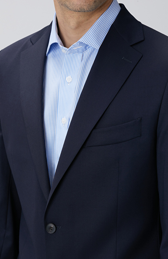 Loro Piana Limited Lacivert Yün Takım Elbise