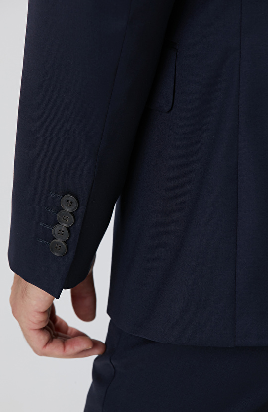 Loro Piana Limited Lacivert Yün Takım Elbise