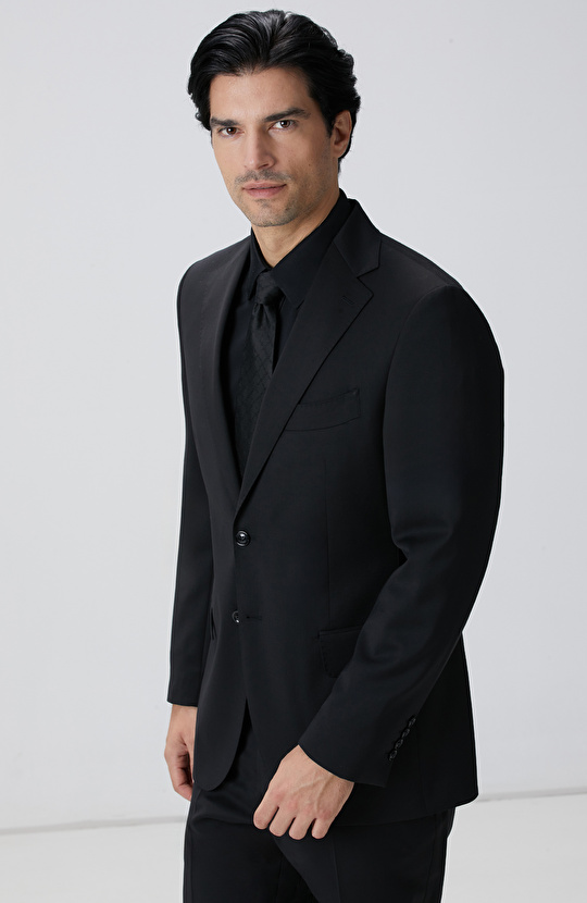 Loro Piana Limited Siyah Yün Takım Elbise