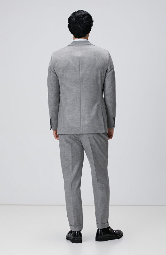 Loro Piana Limited Gri Yün Takım Elbise