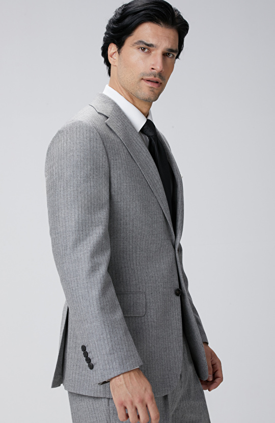 Loro Piana Limited Gri Yün Takım Elbise