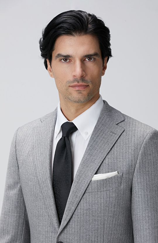 Loro Piana Limited Gri Yün Takım Elbise