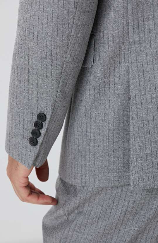 Loro Piana Limited Gri Yün Takım Elbise