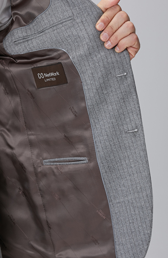 Loro Piana Limited Gri Yün Takım Elbise