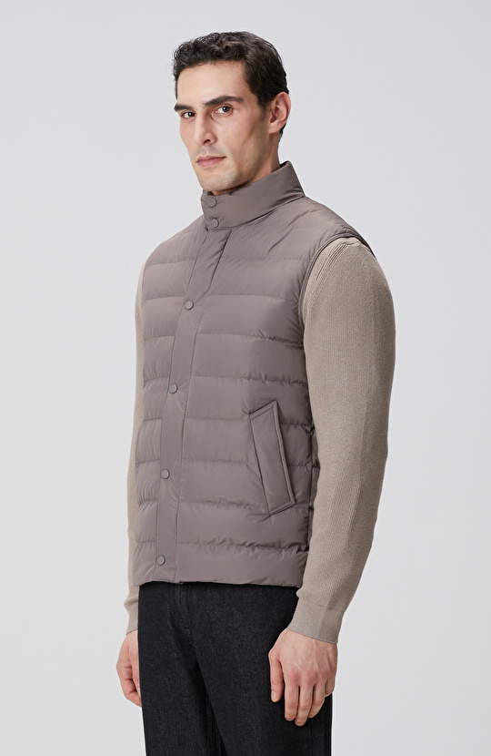 Vizon Ray Kapitoneli Casual Yelek