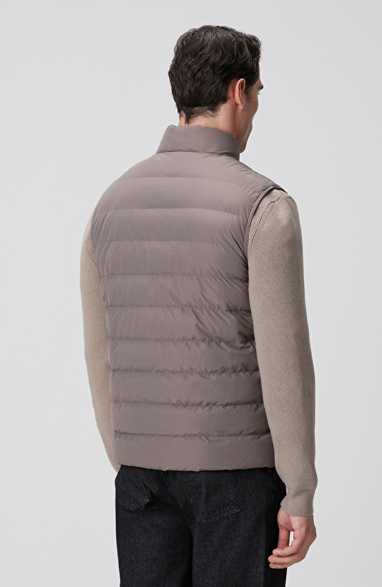 Vizon Ray Kapitoneli Casual Yelek