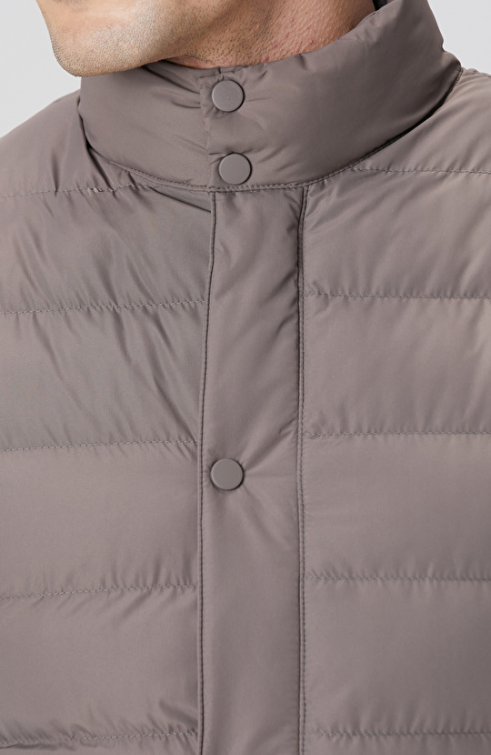 Vizon Ray Kapitoneli Casual Yelek