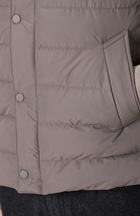 Vizon Ray Kapitoneli Casual Yelek